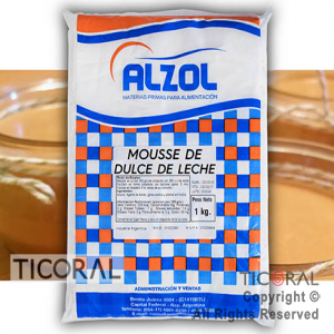 MOUSSE DULCE DE LECHE ALZOL X1KG x 1